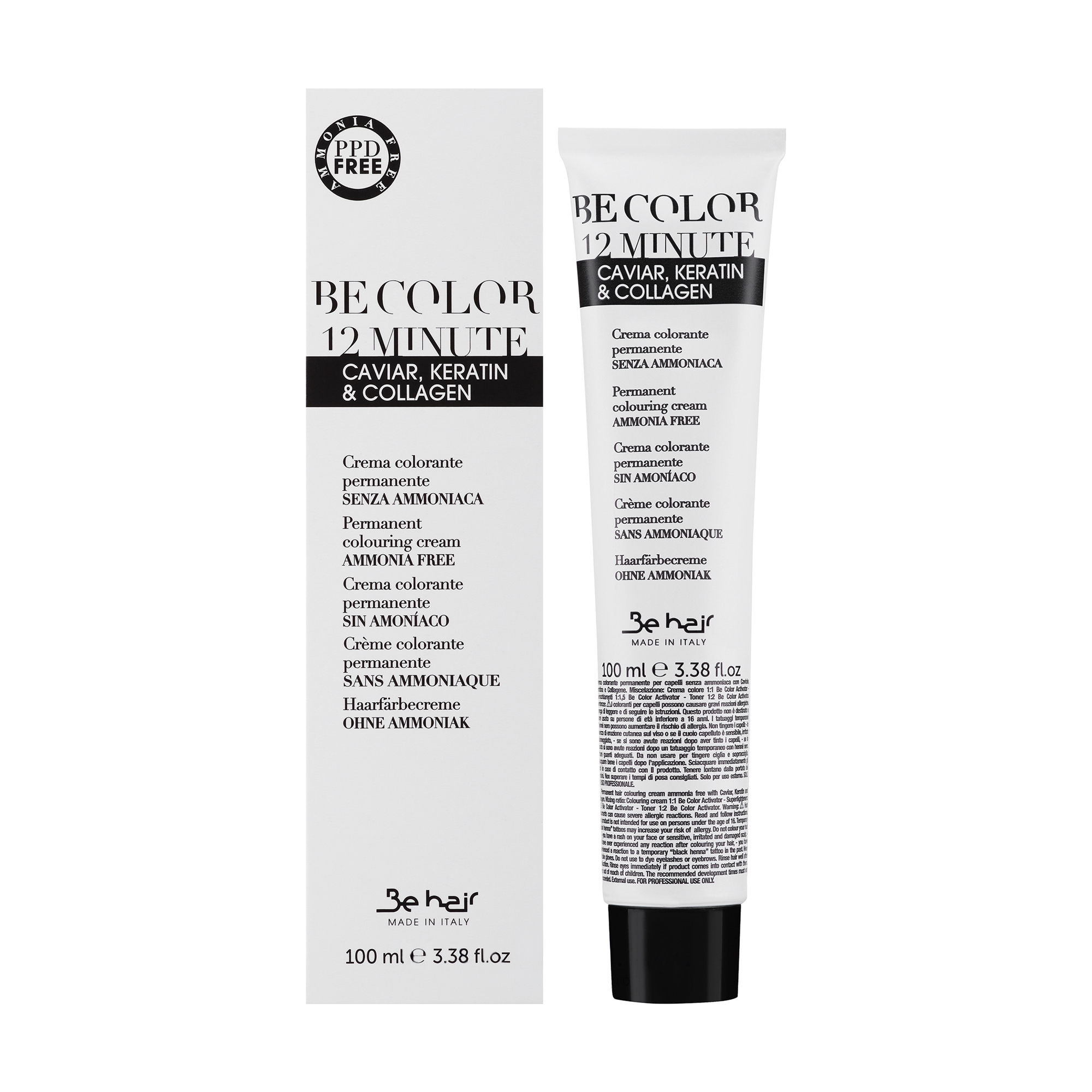Напівперманентна крем-фарба для волосся Be Hair Be Color Permanent Colouring Cream 12 Minute 8.0 Light Blonde, 100 мл